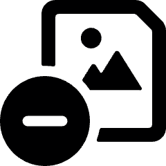 Image File Subtract Icon from Ultimate Bold Set