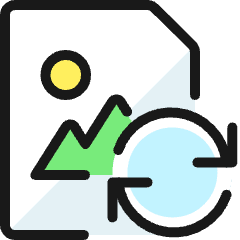 Image File Sync Icon from Ultimate Colors Set