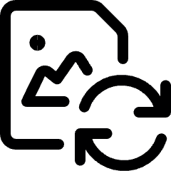 Image File Sync Icon from Ultimate Regular Set