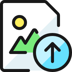 Image File Upload Icon from Ultimate Colors Set