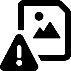 Image File Warning Icon from Ultimate Bold Set