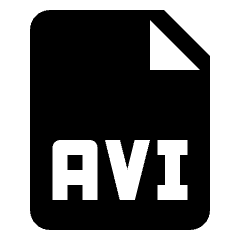 Video File Avi Icon from Nova Solid Set