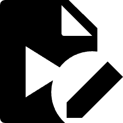 Video File Edit Icon from Nova Solid Set