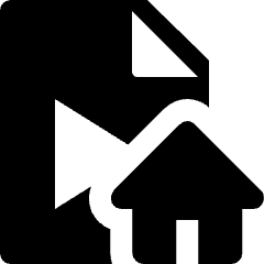 Video File Home Icon from Nova Solid Set