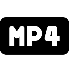 Video File Mp4 1 Icon from Nova Solid Set