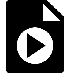 Video File Play Media 1 Icon from Nova Solid Set