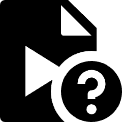 Video File Question Icon from Nova Solid Set
