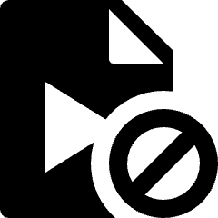 Video File Restrict Icon from Nova Solid Set