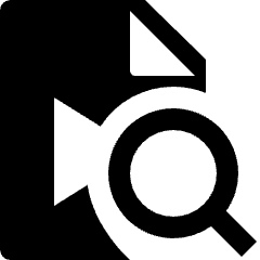 Video File Search Icon from Nova Solid Set