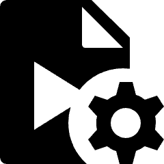 Video File Setting Icon from Nova Solid Set