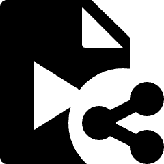 Video File Share Icon from Nova Solid Set