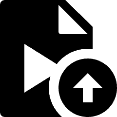 Video File Upload Icon from Nova Solid Set