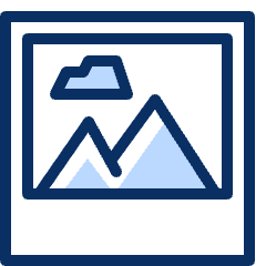 Picture Polaroid 1 Icon from Cyber Duotone Set