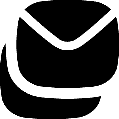 Email All Stacked Icon from Flex Solid Set