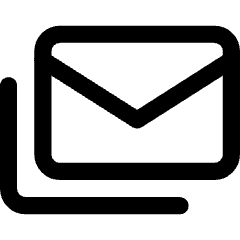 Email All Stacked Icon from Core Line Set