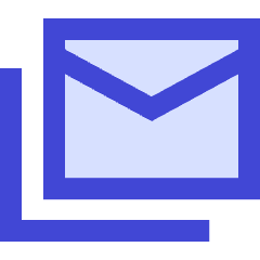 Email All Stacked Icon from Sharp Duo Set
