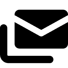 Email All Stacked Icon from Core Solid Set