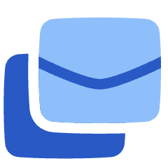 Email All Stacked Icon from Plump Flat Set