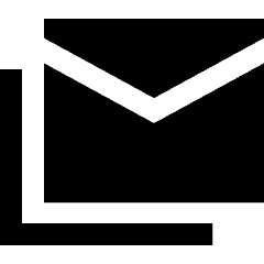Email All Stacked Icon from Sharp Solid Set
