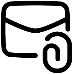 Email Attachment Icon from Plump Line Set