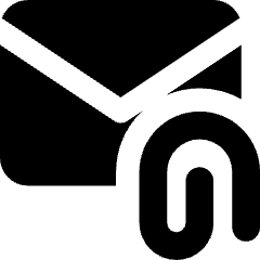 Email Attachment Icon from Core Solid Set
