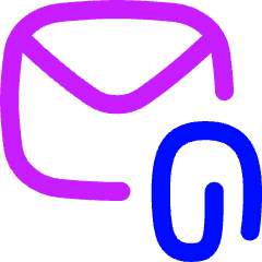 Email Attachment Icon from Flex Neon Set