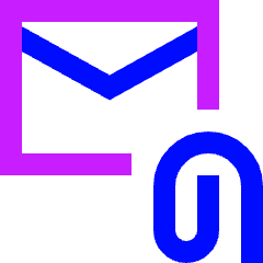 Email Attachment Icon from Sharp Neon Set