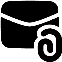 Email Attachment Icon from Plump Solid Set