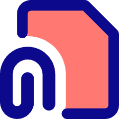 Email Attachment Document Icon from Core Pop Set