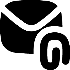Email Attachment Icon from Flex Solid Set