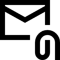 Email Attachment Icon from Sharp Line Set