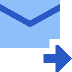 Email Forward Icon from Sharp Flat Set