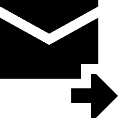 Email Forward Icon from Sharp Solid Set