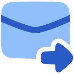 Email Forward Icon from Plump Flat Set