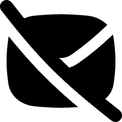 Email Off Disabled Icon from Flex Solid Set