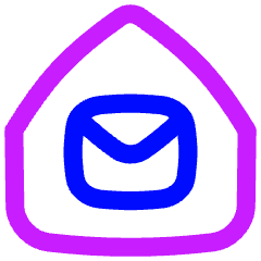 Home Mailing Address Icon from Flex Neon Set