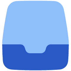 Inbox Icon from Plump Flat Set