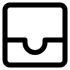 Inbox Icon from Core Line Set