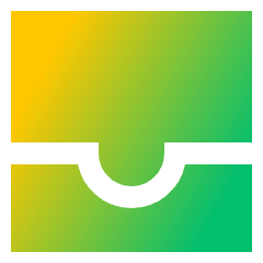 Inbox Icon from Sharp Gradient Set