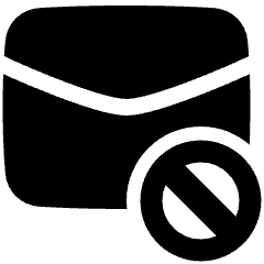 Inbox Block Icon from Plump Solid Set