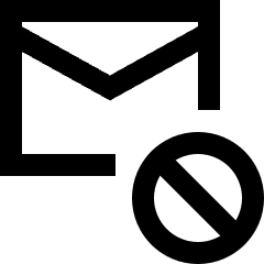Inbox Block Icon from Sharp Line Set