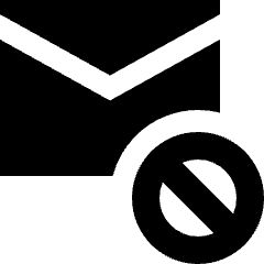 Inbox Block Icon from Sharp Solid Set