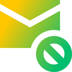 Inbox Block Icon from Sharp Gradient Set