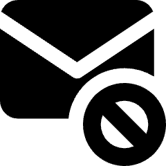Inbox Block Icon from Core Solid Set