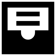 Inbox Content Icon from Sharp Remix Set