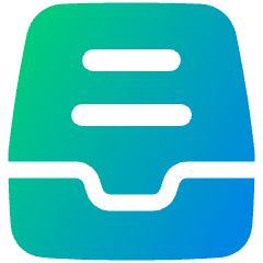 Inbox Content Icon from Plump Gradient Set