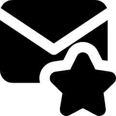 Inbox Favorite Icon from Core Solid Set