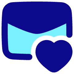 Inbox Favorite Heart Icon from Plump Pop Set