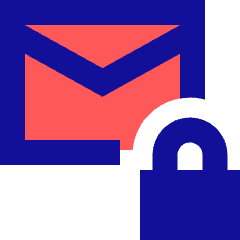 Inbox Lock Icon from Sharp Pop Set