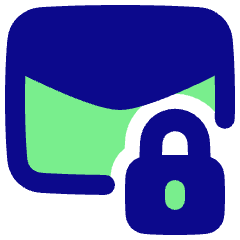 Inbox Lock Icon from Plump Pop Set